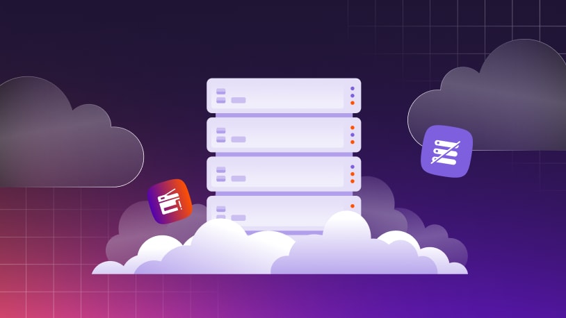 Graphic of a printer and task list amongst clouds to symbolize printing in the cloud.