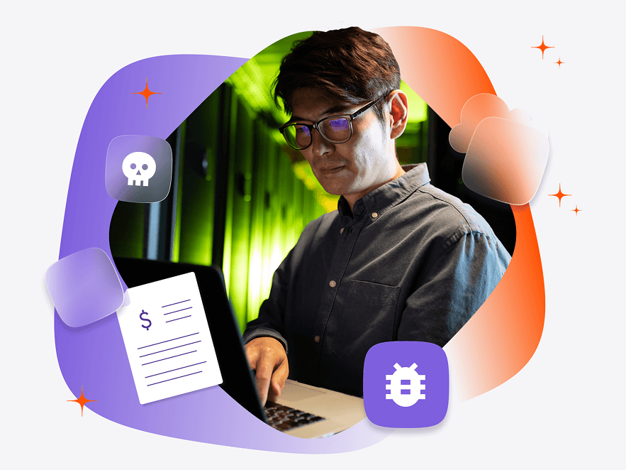 Haunting Stats Hero Image of Man On Computer